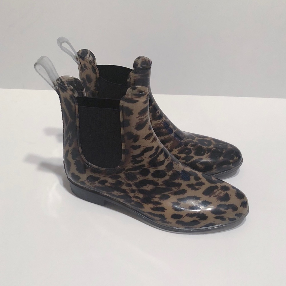J.Crew Rain Boots - Size 9 (leopard)